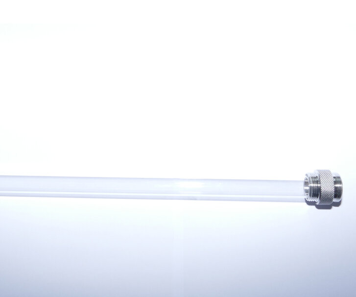 tubo quarzo UV-C immersione 42 watt con testa in acciaio...