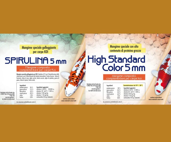 Mix 10 kg High Standard Color red +10 kg Spirulina 5 mm