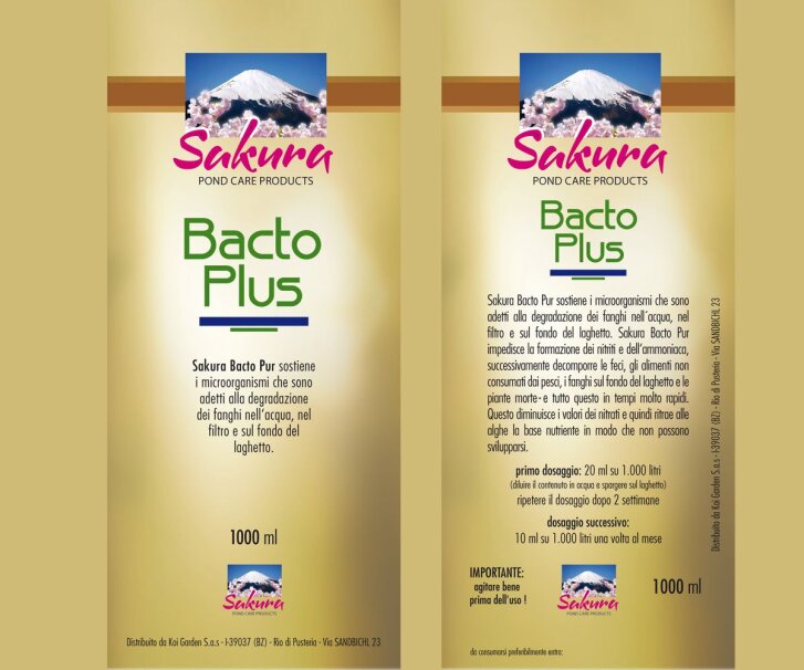 Filterstarterbakterien Sakura Bacto Plus 1000 ml...