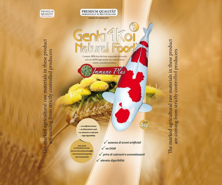 Genki4Koi Natural Food® Immune Plus 2x4kg + 1kg Genki4Koi...